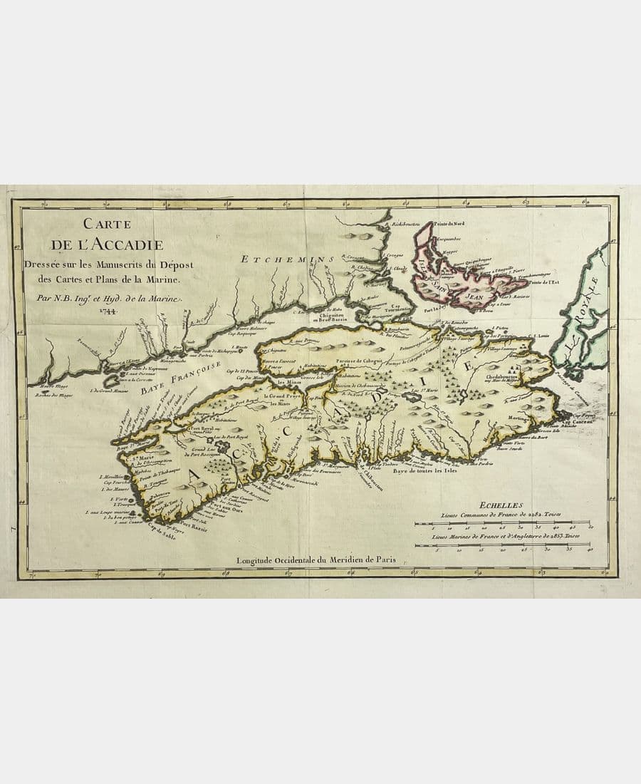 Carte de l'Accadie