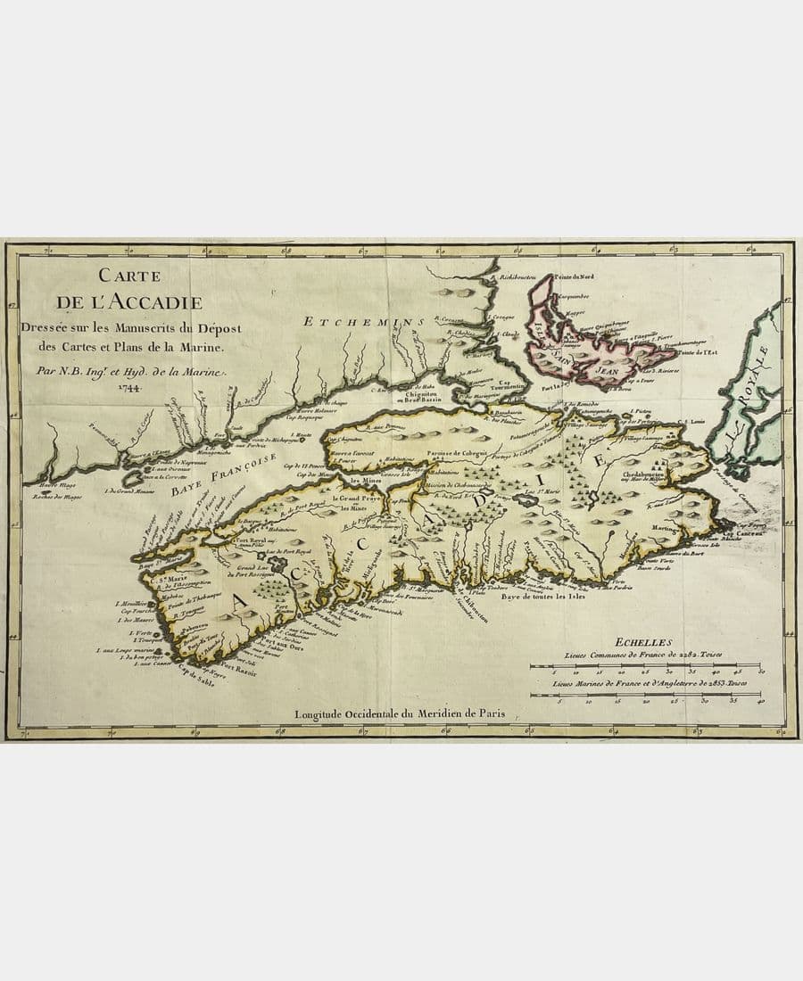 Carte de l'Accadie