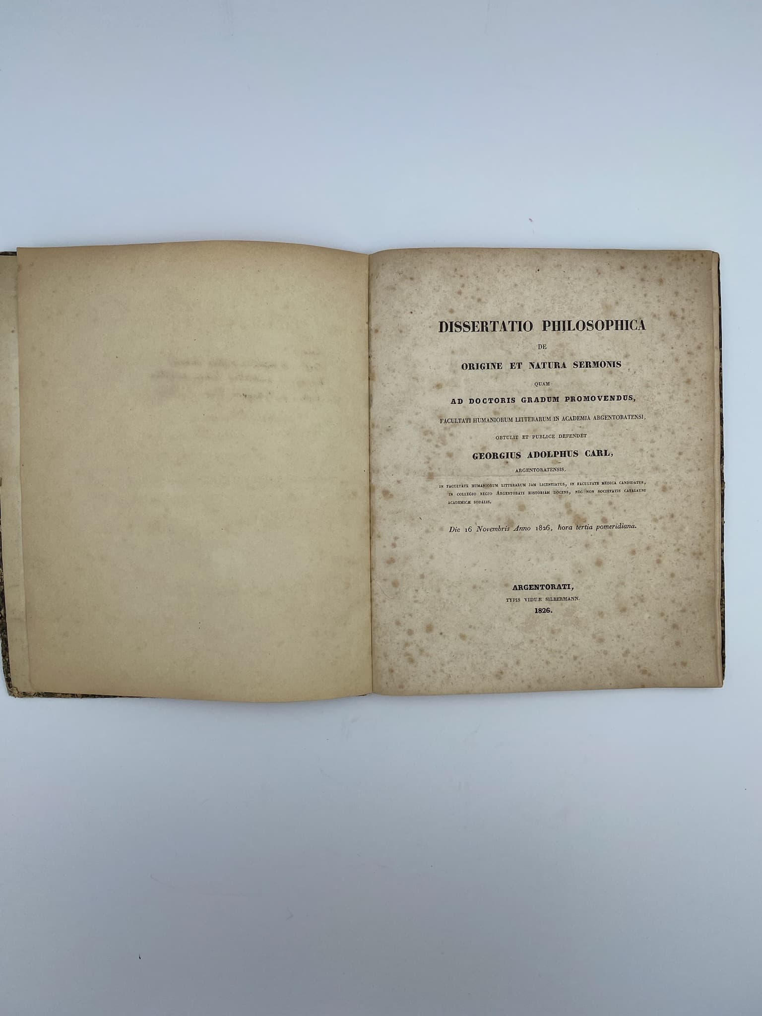 Trois Thèses de Philosophie à l'Université de Strasbourg