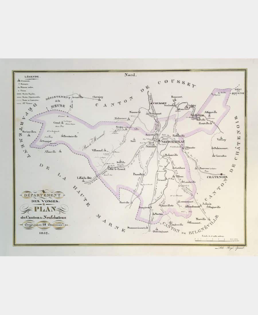 Plan du canton de Neufchateau.