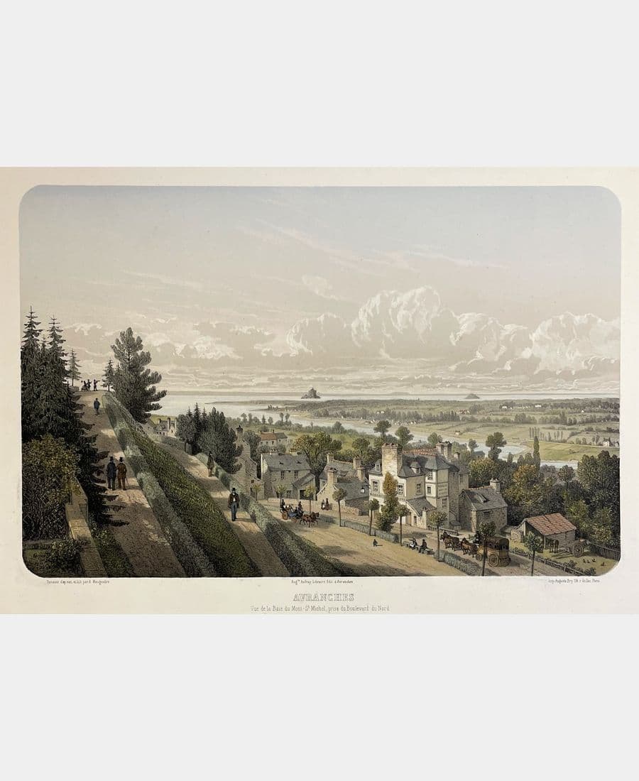 Avranches. Vue de la Baie du Mont-Saint-Michel, prise du Boulevard du Nord.