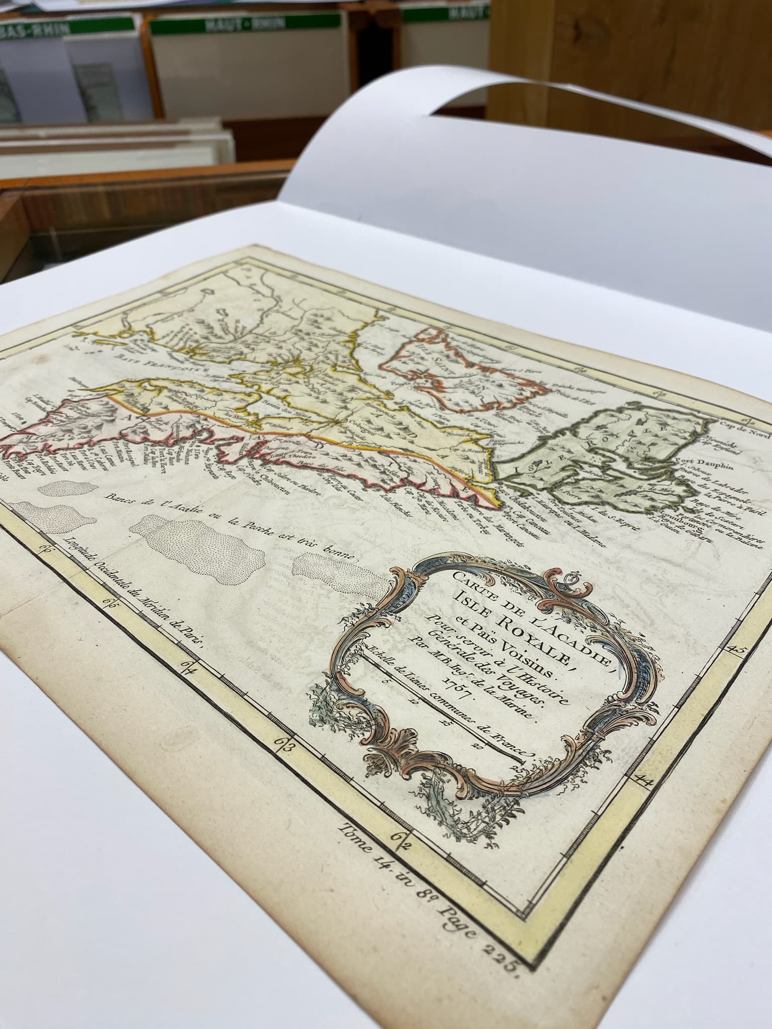 Carte de l'Acadie, Isle Royale et Païs Voisins