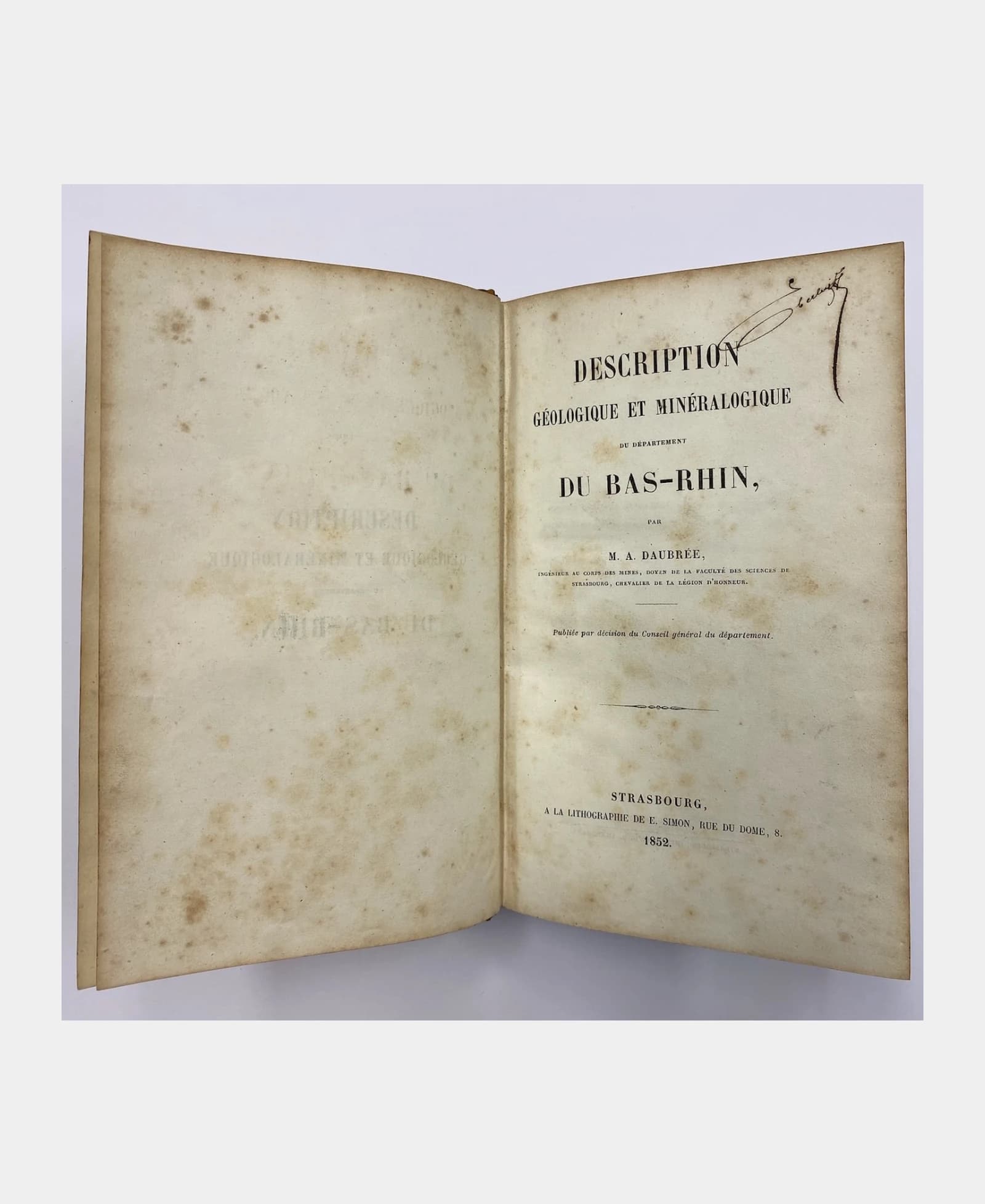 Description géologique et minéralogique du Bas-Rhin
