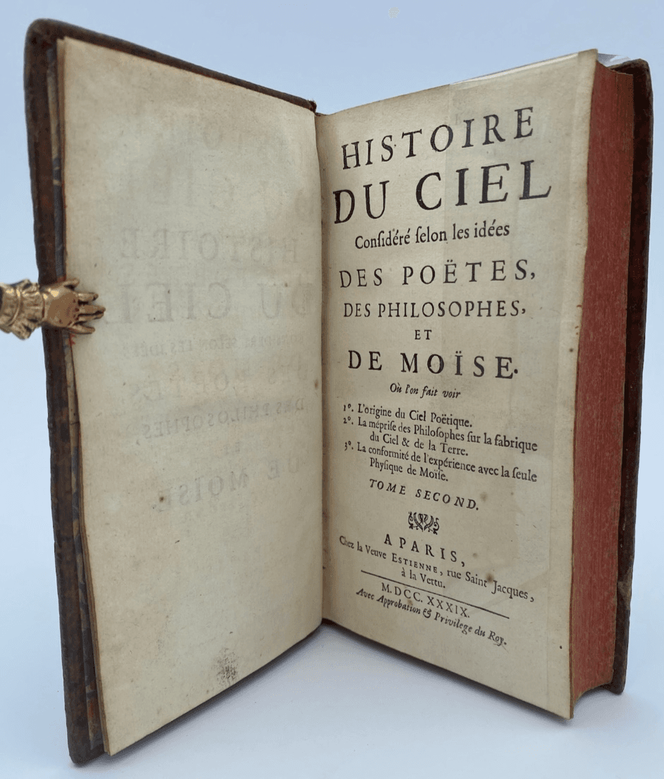 Histoire du ciel considéré selon les idées des poètes, des philosophes et de Moïse