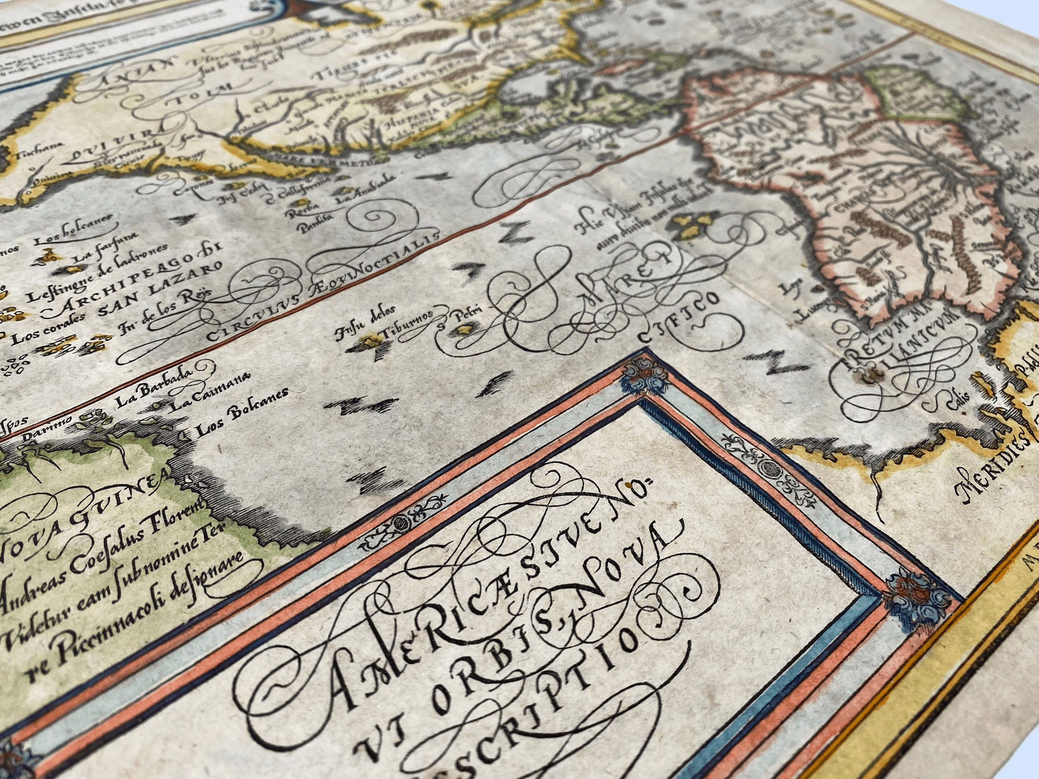 Carte des Amériques - 16ème siècle