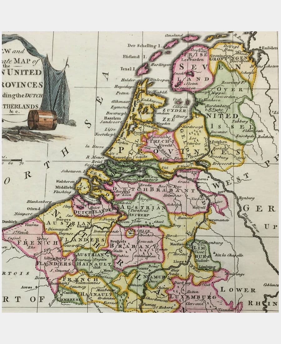 A new and accurate map of the Seven United Provinces including the Dutsch Netherlands