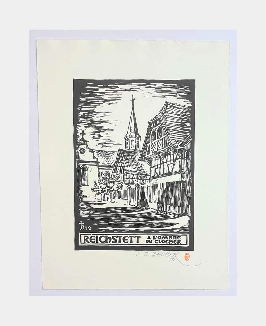 Sites et monuments pittoresques. 6 estampes dessinées, gravées et imprimées par Louis-René Becker.
