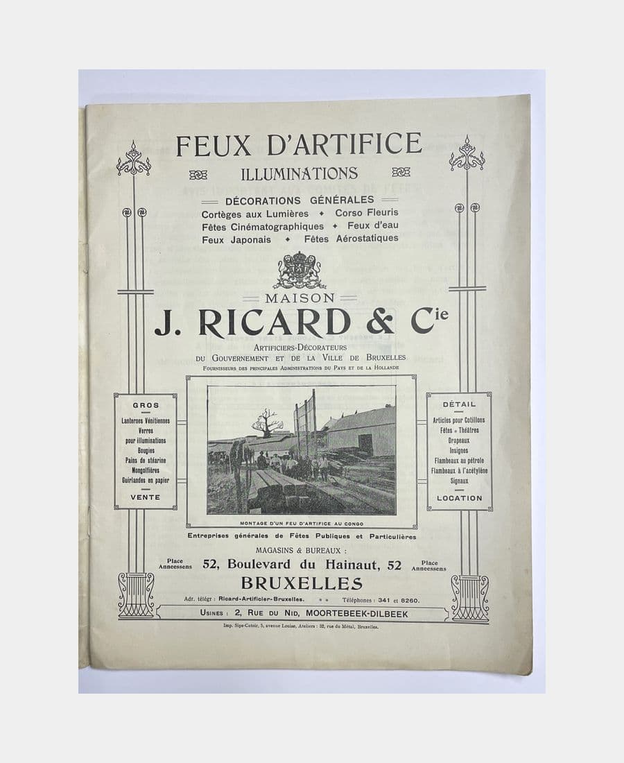 Feux d'artifices, Illumination - Maison J. Ricard & Cie