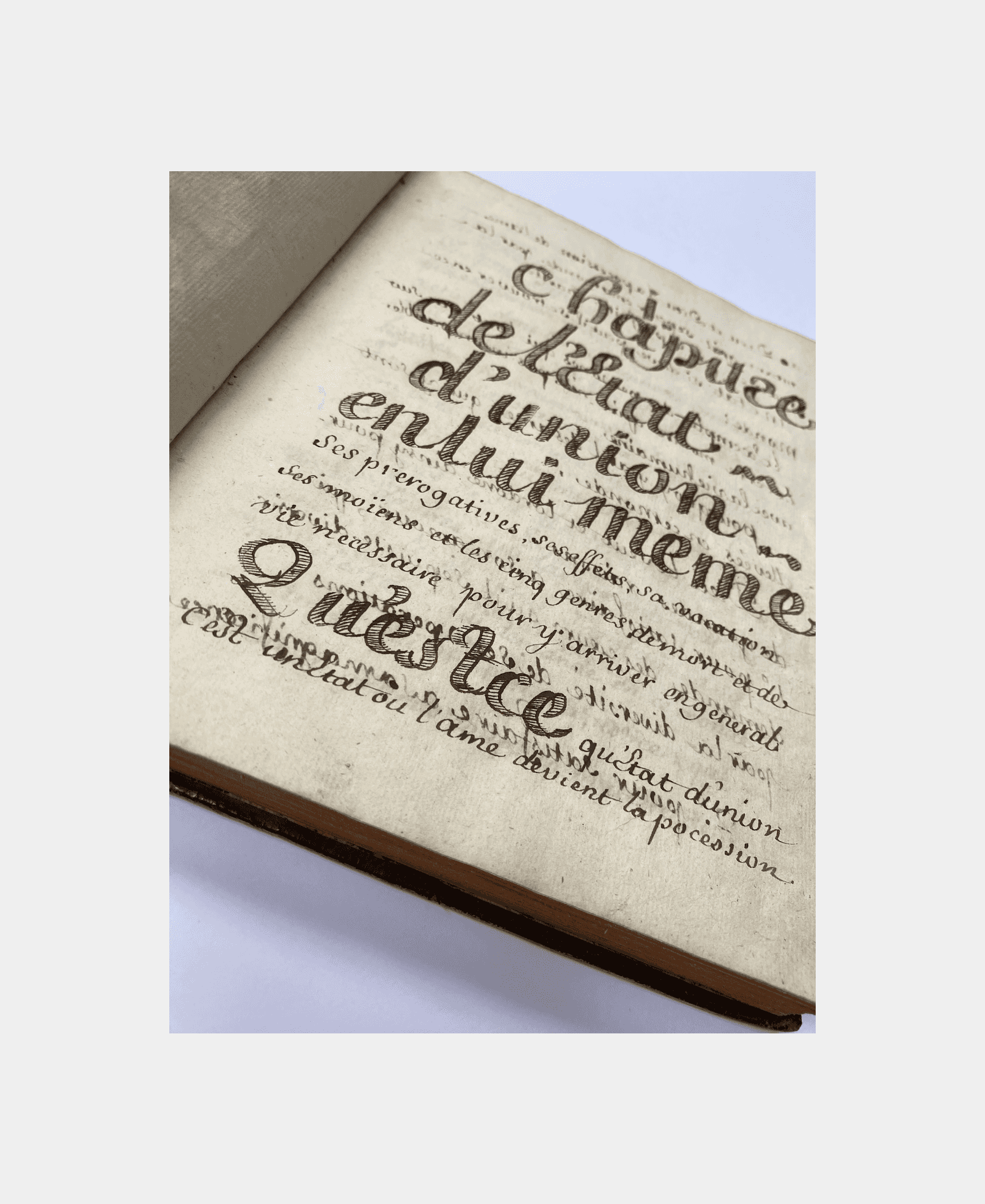 Livre Mystique manuscrit