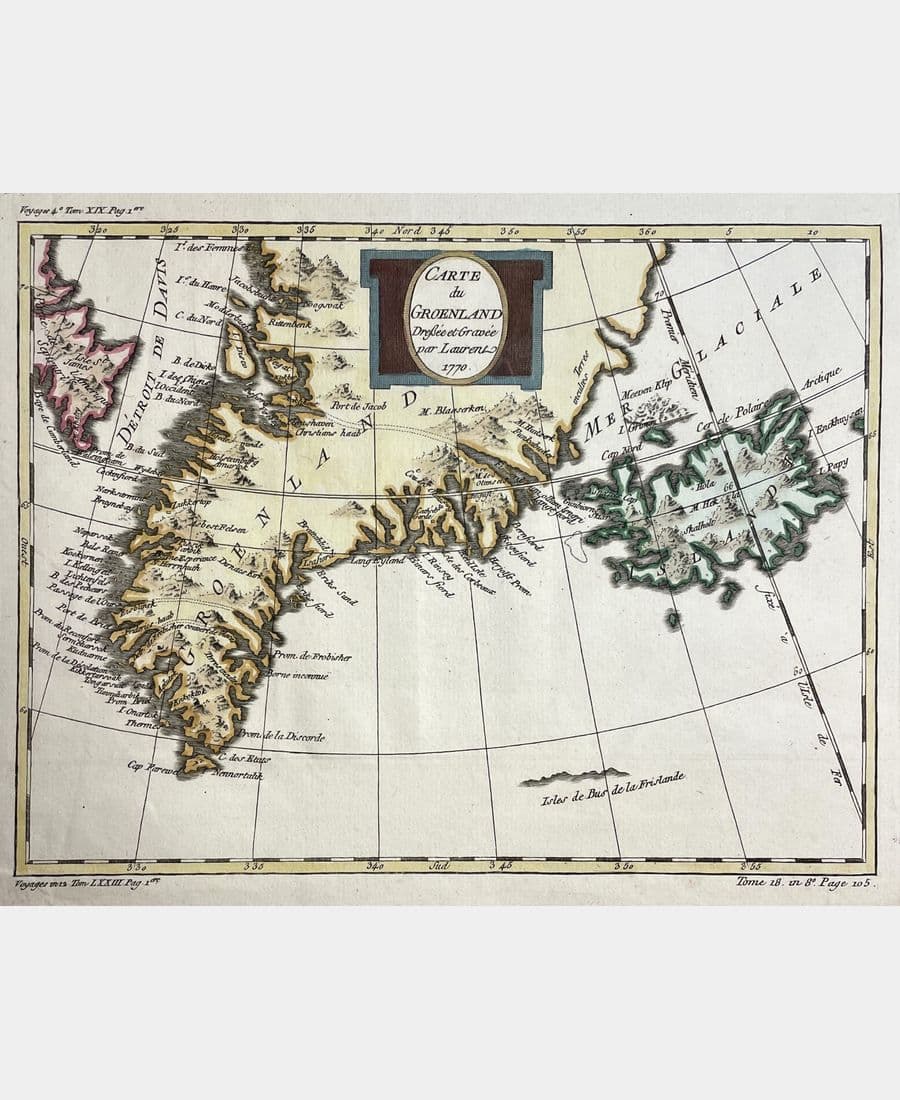 Carte du Groenland