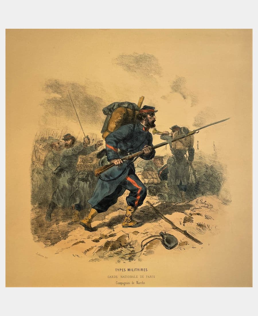 Garde Nationale de Paris. Compagnies de Marche.