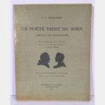 Un Poète Vient Du Rhin. The Idyll Of Sessenheim