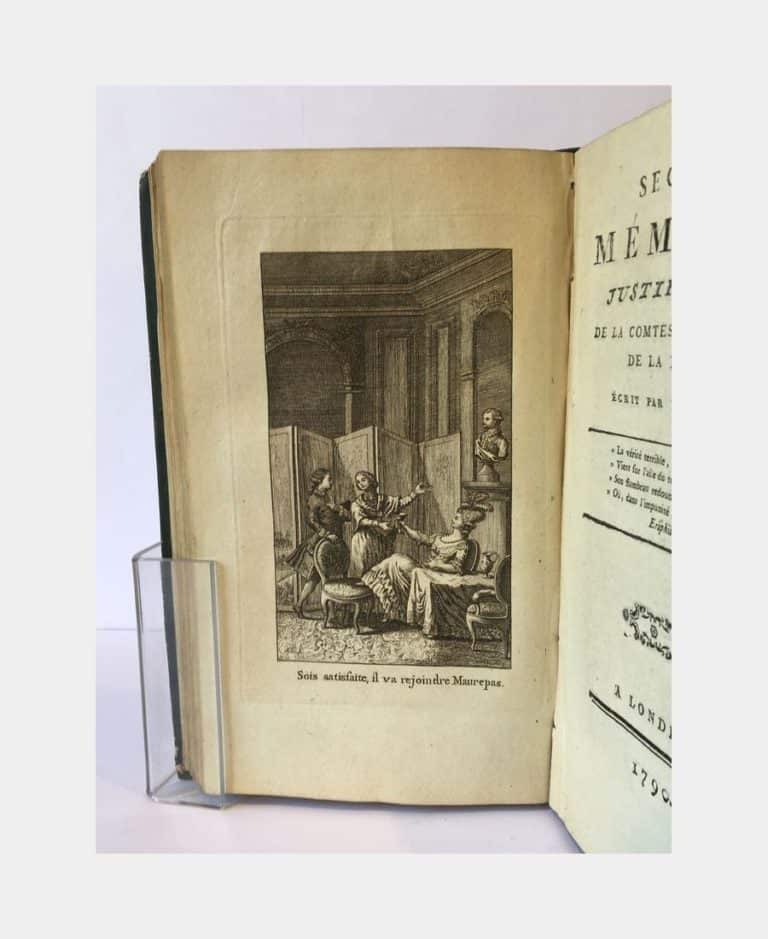 Mémoires Justificatifs de la Comtesse de Valois de La Motte, écrits par ellemême. L'image et