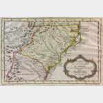 Carte De La Caroline Et De La Georgie