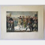 Napoleon harangues the Grande Armée