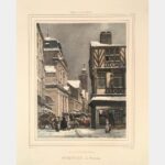 View of Sainte Croix and the Bouffay clock, Nantes