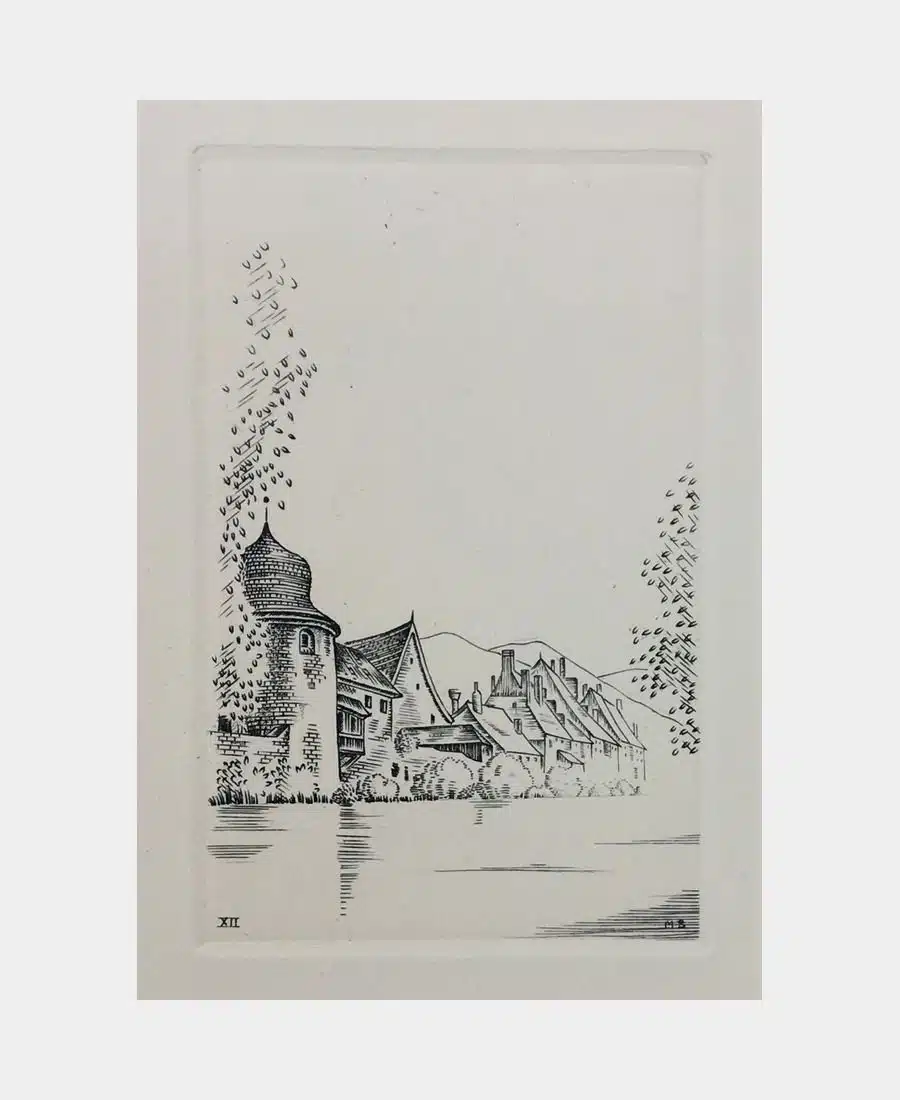 Images d'Alsace. 12 burins de Michel Béret. – Image 3