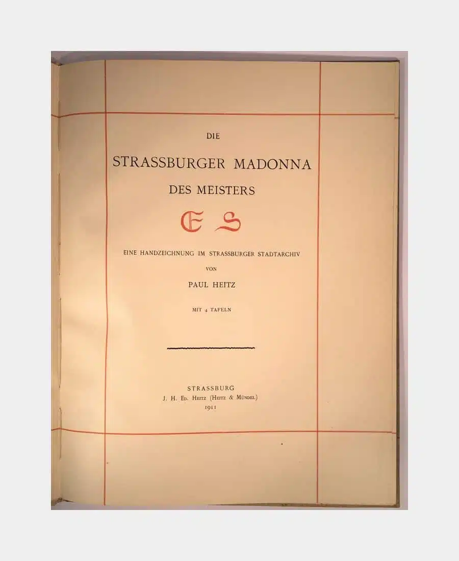 Die Strassburger Madonna des Meisters ES. Eine Handzeichnung im Strassburger Stadtarchiv. – Image 2