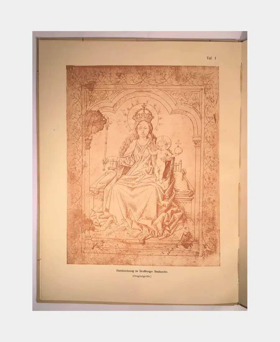 Die Strassburger Madonna des Meisters ES. Eine Handzeichnung im Strassburger Stadtarchiv. – Image 3