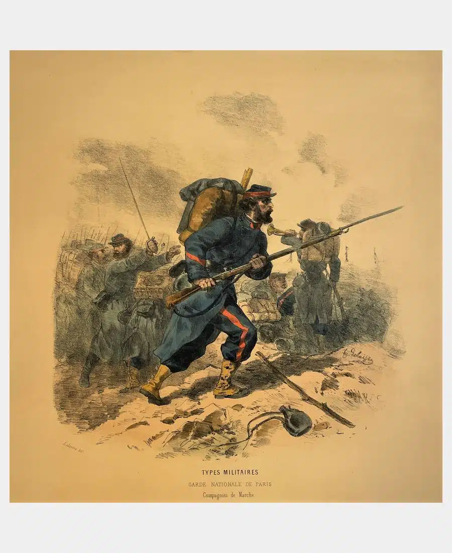 Garde Nationale de Paris. Compagnies de Marche. – Image 1