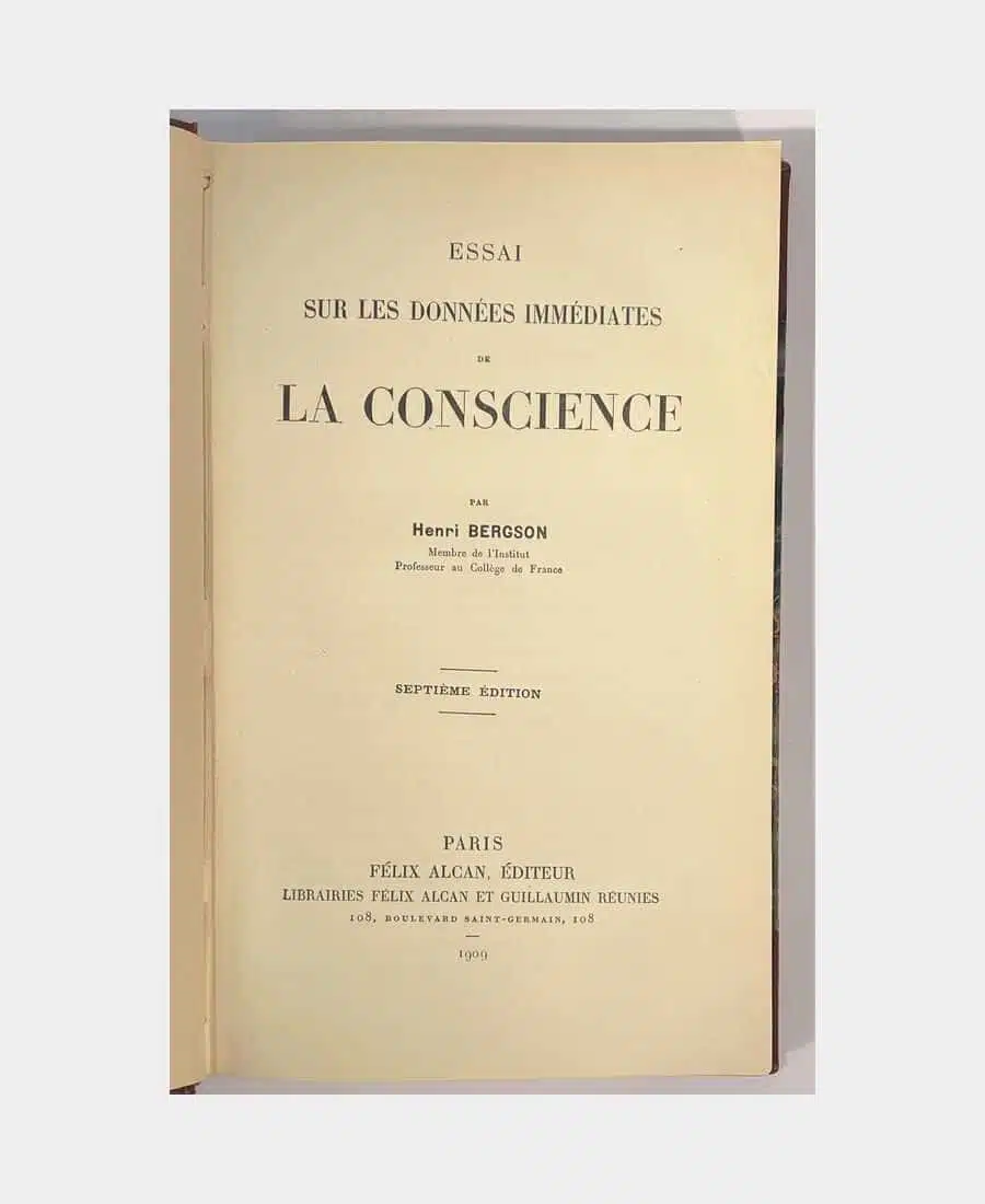 Essai sur les données immédiates de la conscience (suivi de) Matière et mémoire (suivi de) L'Evolution créatrice – Image 2