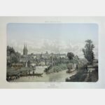 Saint Lô, vue prise des bords du Canal.