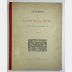 Ansichten des alten Strassburg.