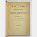Festgabe den Theilnehmern an der 26. Jahresversammlung des Deutschen Apothekervereins in Strassburg.