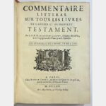 Les evangiles de S. Marc, et de S. Luc. Commentaire litteral sur tous les livres de l'Ancien et du Nouveau Testament.