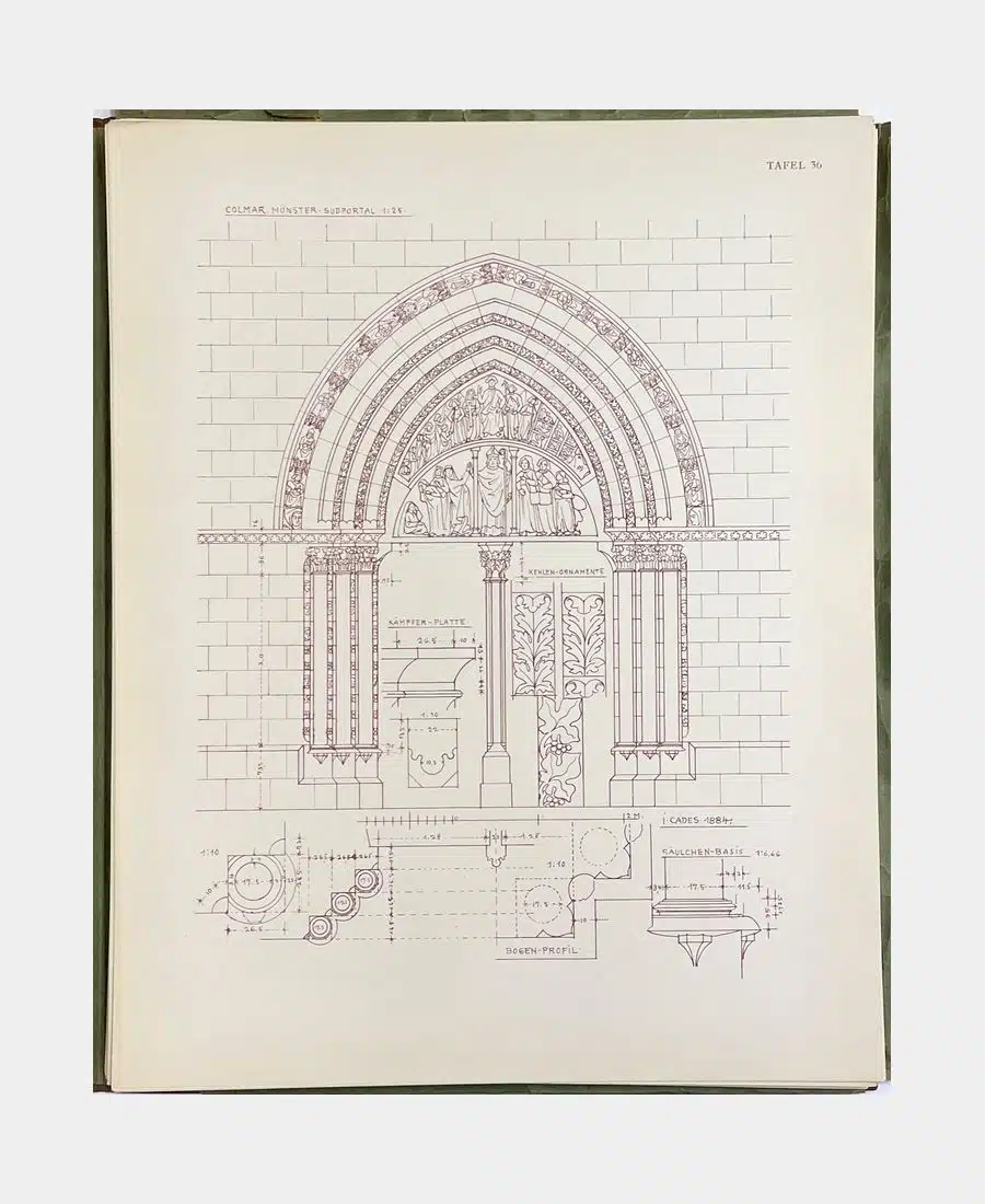 Mittelalterliche und Renaissance-Baukunst im Elsass. Reiseaufnahmen eines Architekten. – Image 3