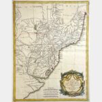 Carte du Paraguay et partie des Pays adjacants