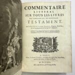 Tome premier et  tome second des Pseaumes. Commentaire litteral sur tous les livres de l'Ancien et du Nouveau Testament.