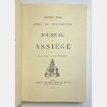 Siège de Strasbourg. Journal d'un assiégé. Notes et dessins par Alfred de Touchemolin.