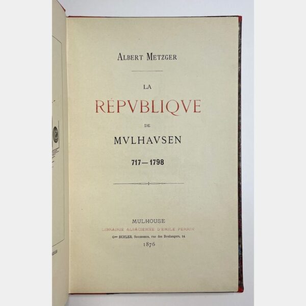 The Mulhausen Republic 717 - 1798