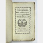 [ALMANACH] Calendrier philantropique [sic]. Année 1791
