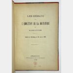 Les Débats sur l'abolition de la dictature en Alsace-Lorraine.