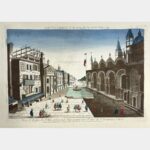 Place de l'Eglise de St Marc et la grande Place terminée par l'Eglise de St Geminien à Venise