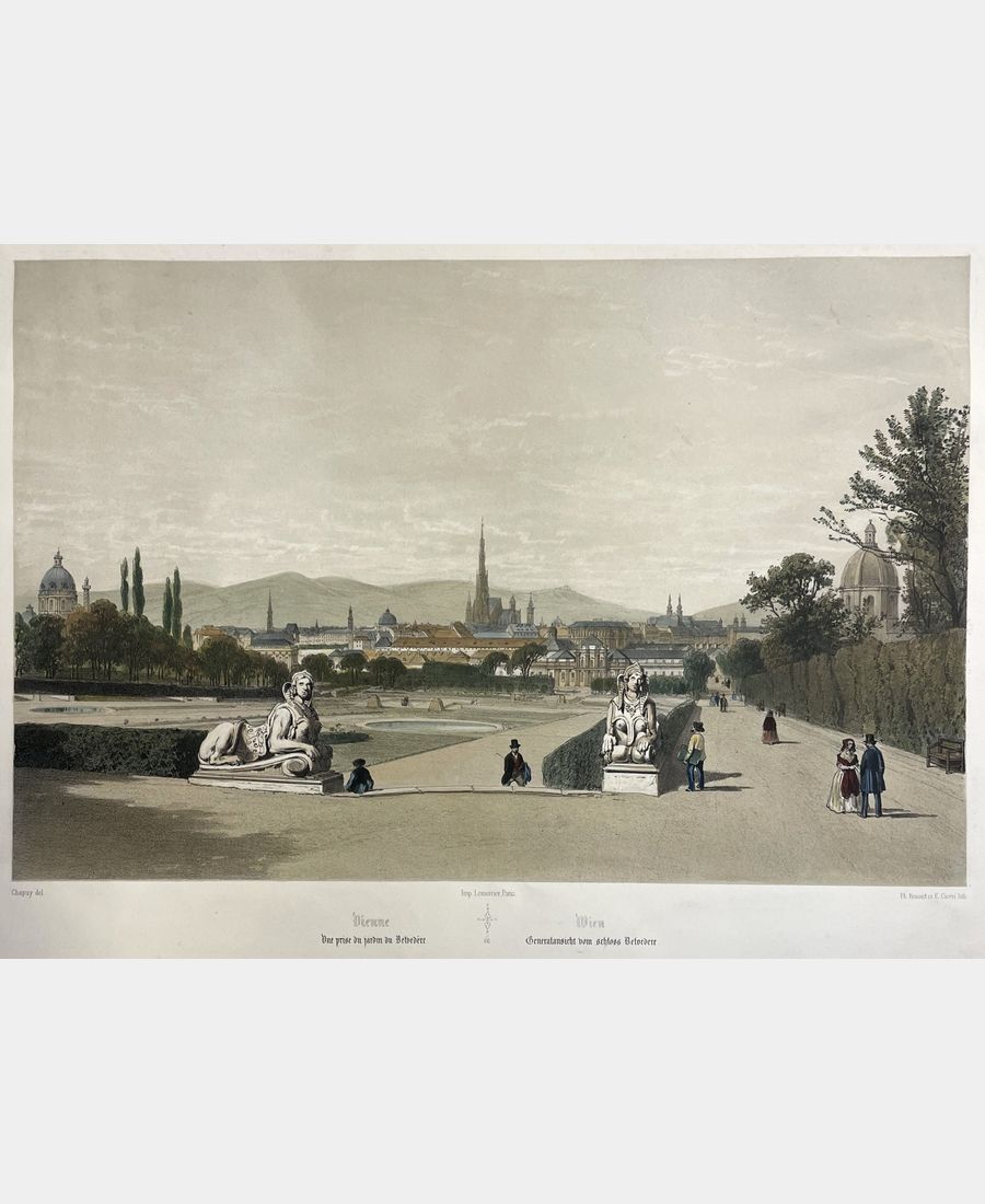 1016 Vienne. Vue prise du jardin du Belvédère – Image 1