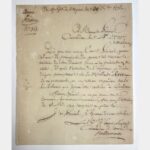 Lettre autographe signée de François-Étienne-Christophe Kellermann au Général Desbureaux, datée du 30 novembre 1806.