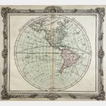 Carte des Amériques et du pôle arctique