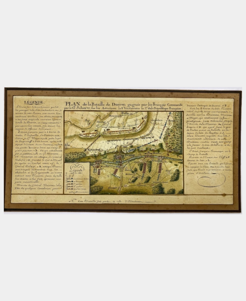 Plan de la bataille de Dueren par Anonyme - Photo principale