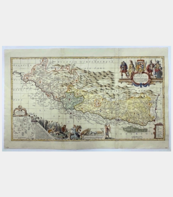 Cours du Rhin et affluents, Alsace et Pays de Bade. Vera totius Marchonatus Badensis et Hochbergensis par Moses Pitt, Stephanus Swart, J. Janssonius van Waesbergen, Johann Morell, Daniel Beüch - Photo principale