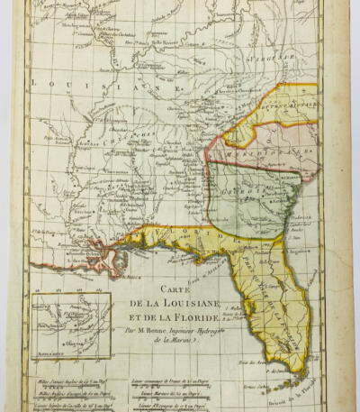 Carte de la Louisiane et de la Floride par M. Bonne - Photo principale