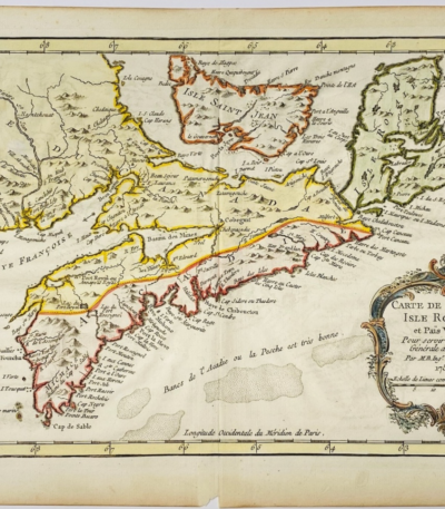 Carte de l'Acadie, Isle Royale et Païs Voisins par Bellin - Photo principale