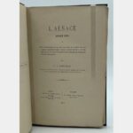 L'Alsace avant 1789 ou Etat de ses institutions provinciales et locales, de son régime ecclésiastique, féodal et économique, de ses mœurs et de ses coutumes sous l'ancienne administration française par KRUG-BASSE (J.) - Photo principale