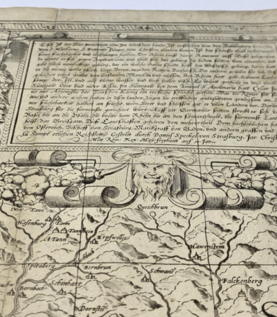 Carte d'Alsace par Specklin - Photo principale