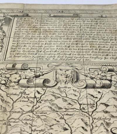 Carte d'Alsace par Specklin - Photo principale