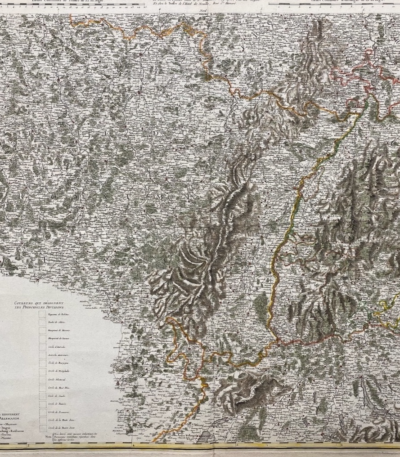 Carte de la région Rhénane, côté français et allemand par Chauchard - Photo principale