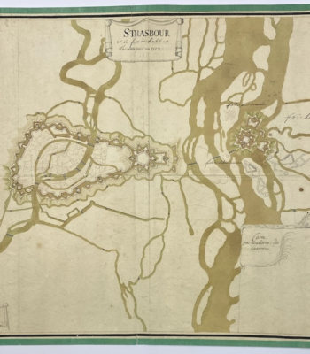Plan manuscrit de Strasbourg et de Kehl par Anonyme - Photo principale