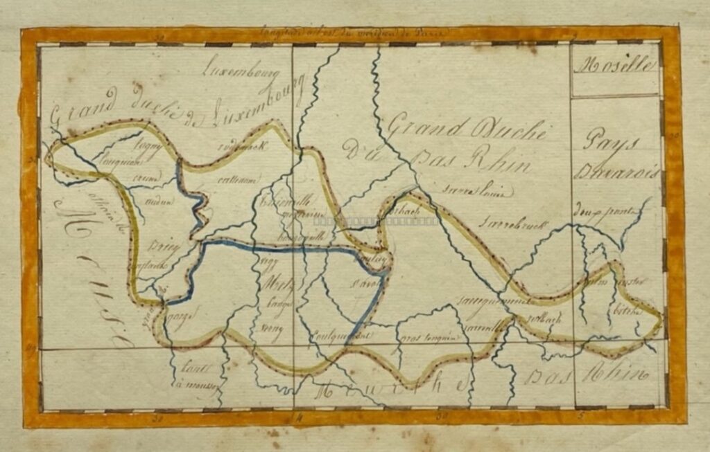 Plan Manuscrit Luxembourg, Moselle Est, Nord Bas-Rhin par Anonyme - Photo principale